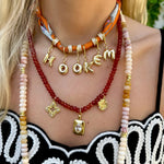 Hook ‘em Bubble Game day Scarf Necklace