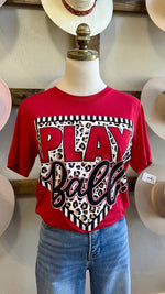 Play Ball Leopard Tee