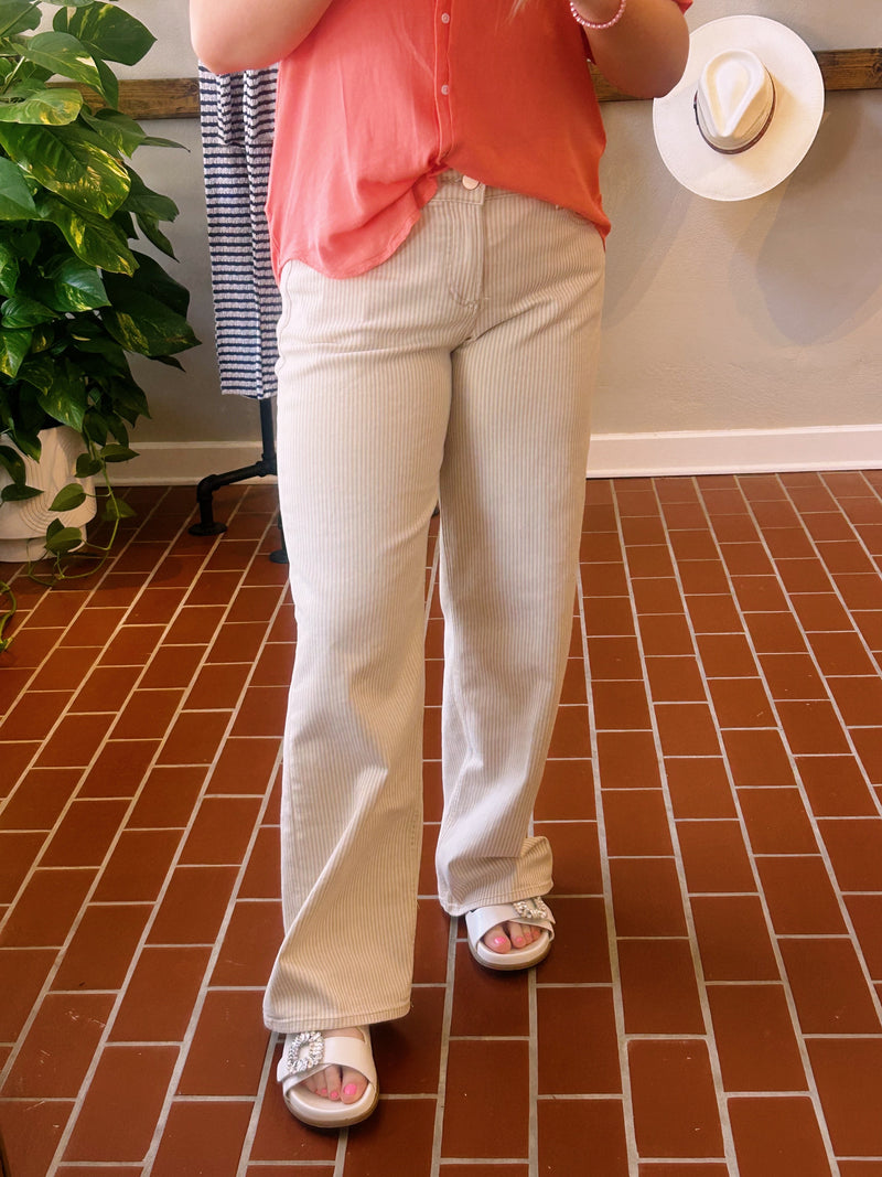 Dear John Taylor Sand Stripe Jeans