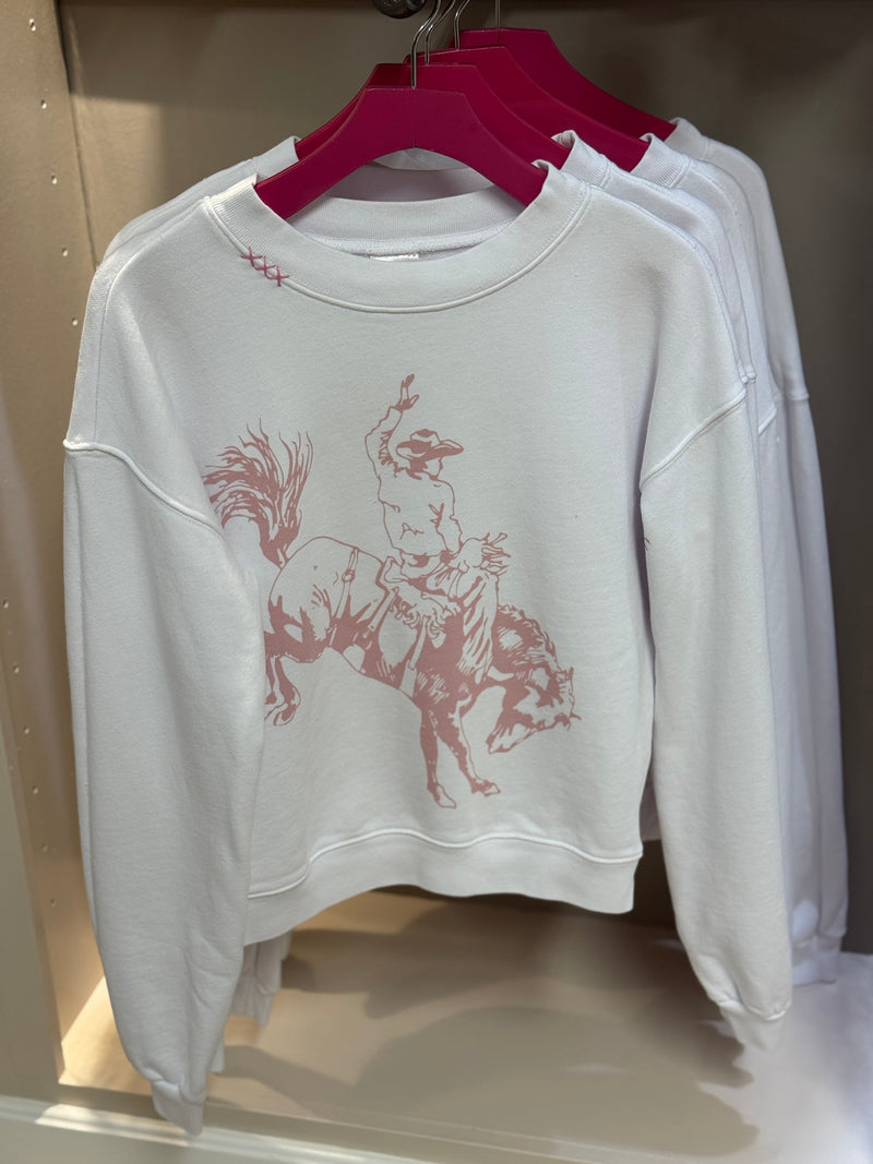 Bucking Cowboy Sweatshirt