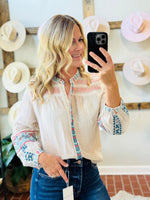 Another Love Makenna Embroidery Top