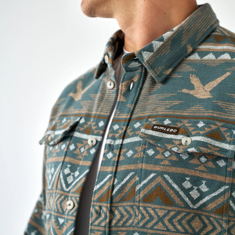 Burlebo Heavyweight Aztec Flannel