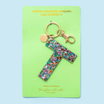 Confetti Letter  Keychain