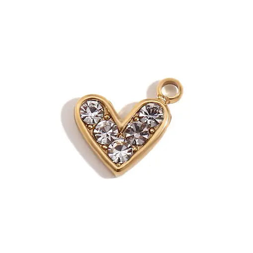 CZ Mini Heart Charm