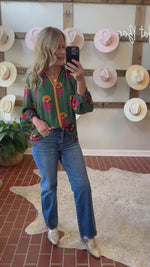 Cindy Floral Top