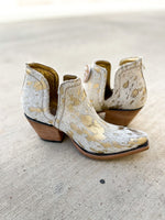 Ariat Dixon Haircalf Metallic White Boot